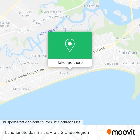 Lanchonete das Irmas map