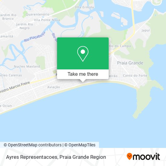 Ayres Representacoes map