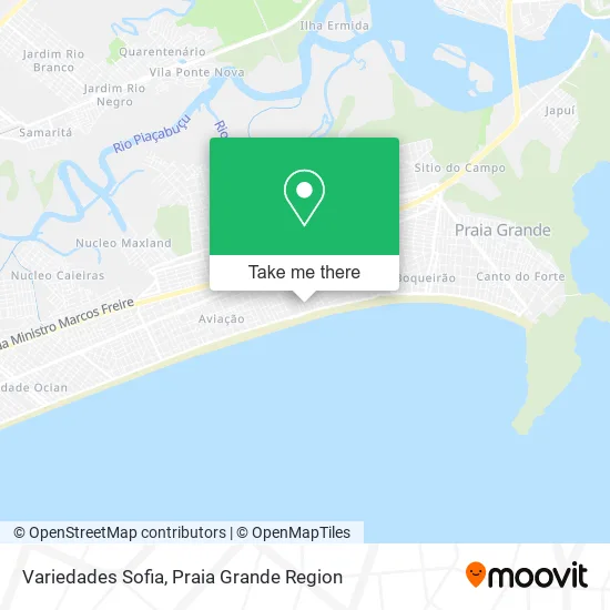 Variedades Sofia map