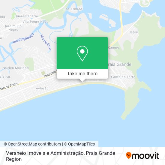 Mapa Veraneio Imóveis e Administração