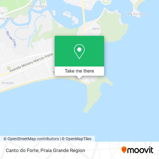 Mapa Canto do Forte