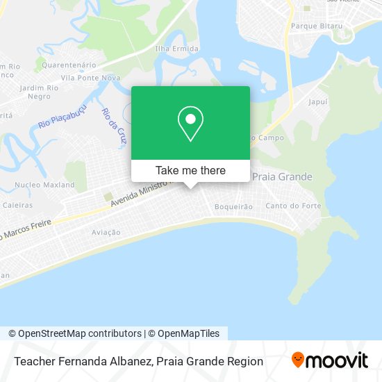 Teacher Fernanda Albanez map