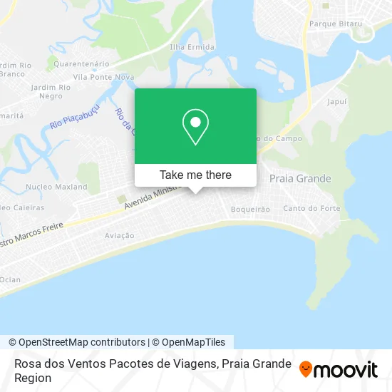 Rosa dos Ventos Pacotes de Viagens map