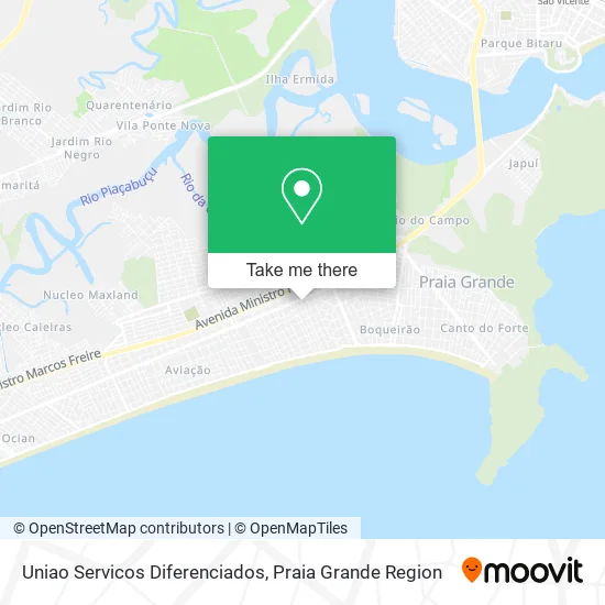 Uniao Servicos Diferenciados map