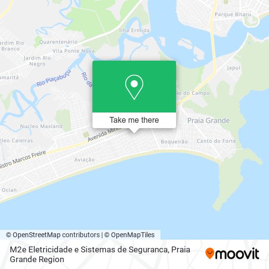 M2e Eletricidade e Sistemas de Seguranca map