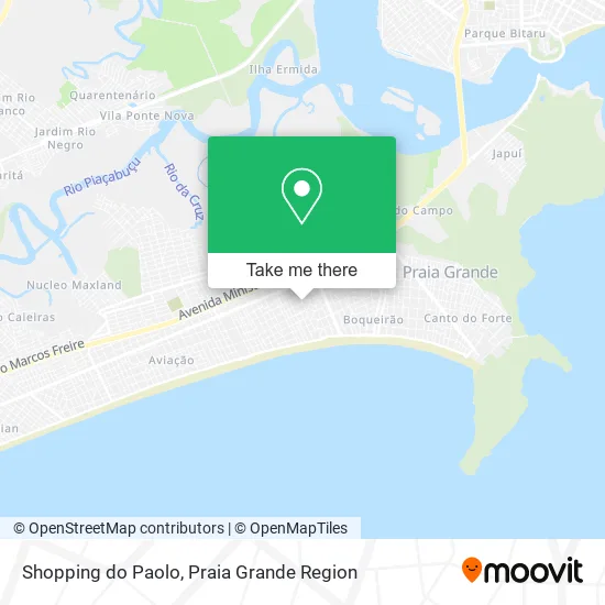 Shopping do Paolo map