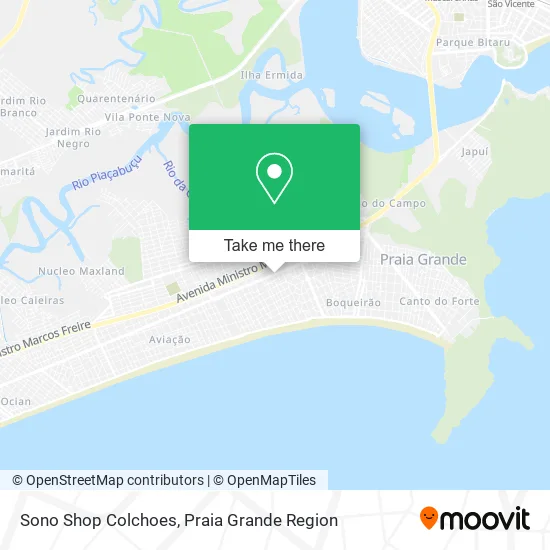 Sono Shop Colchoes map