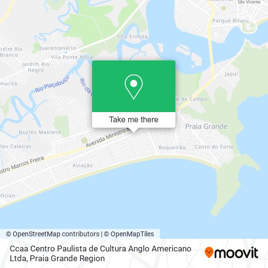 Mapa Ccaa Centro Paulista de Cultura Anglo Americano Ltda