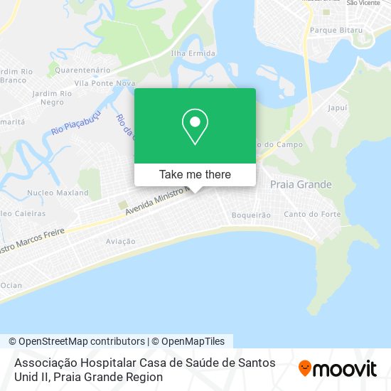 Associação Hospitalar Casa de Saúde de Santos Unid II map