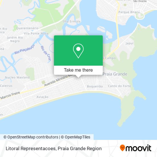 Litoral Representacoes map