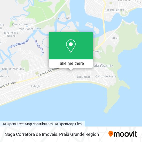 Mapa Saga Corretora de Imoveis