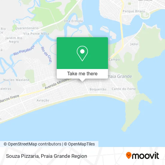 Souza Pizzaria map