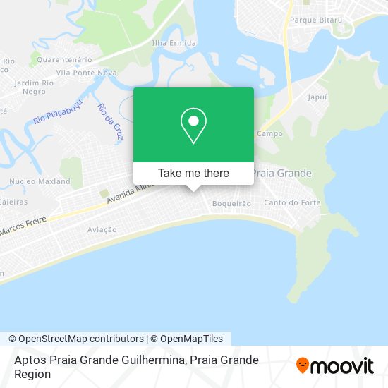Aptos Praia Grande Guilhermina map