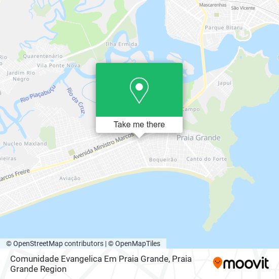 Comunidade Evangelica Em Praia Grande map