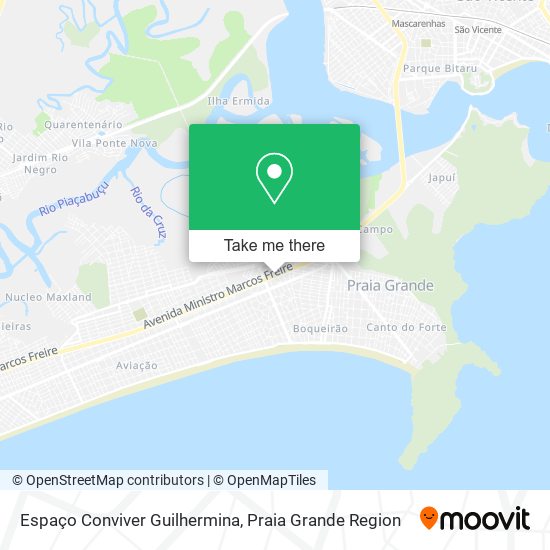 Espaço Conviver Guilhermina map