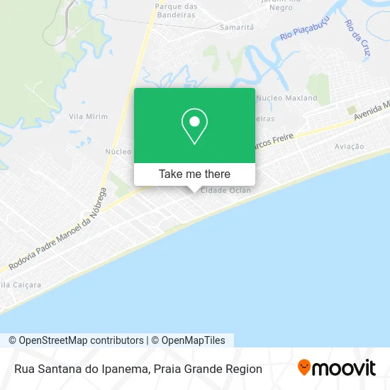 Rua Santana do Ipanema map