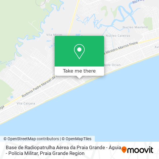 Base de Radiopatrulha Aérea da Praia Grande - Águia - Polícia Militar map