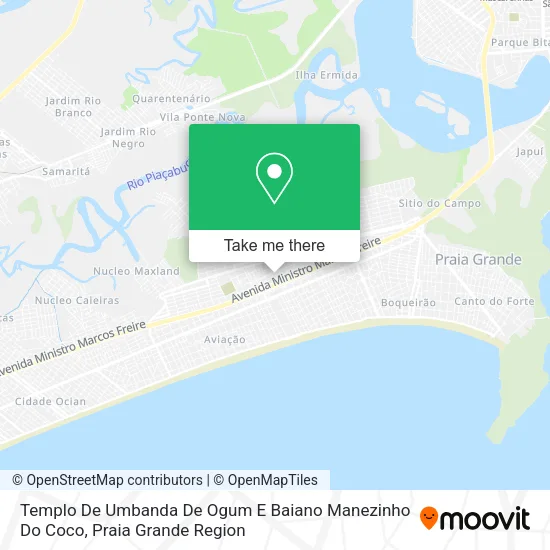 Templo De Umbanda De Ogum E Baiano Manezinho Do Coco map