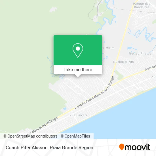 Coach Piter Alisson map