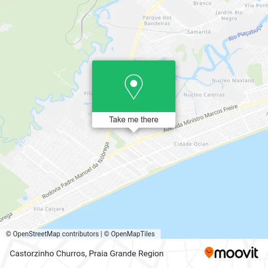 Castorzinho Churros map