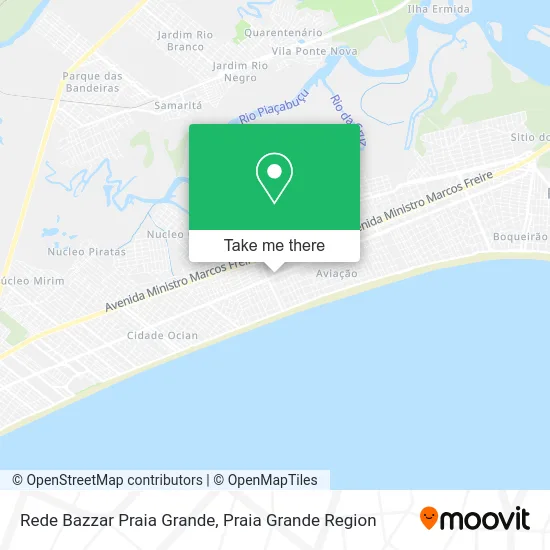 Rede Bazzar Praia Grande map