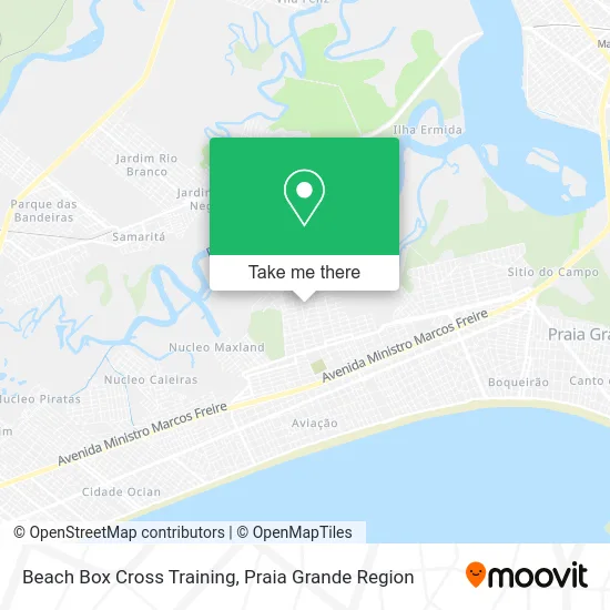 Beach Box Cross Training map