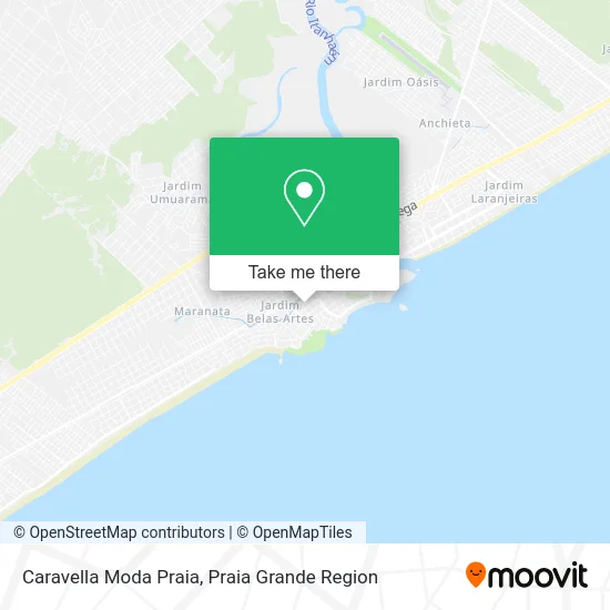 Caravella Moda Praia map