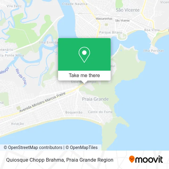 Quiosque Chopp Brahma map