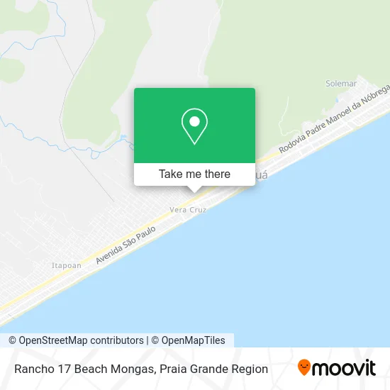Rancho 17 Beach Mongas map