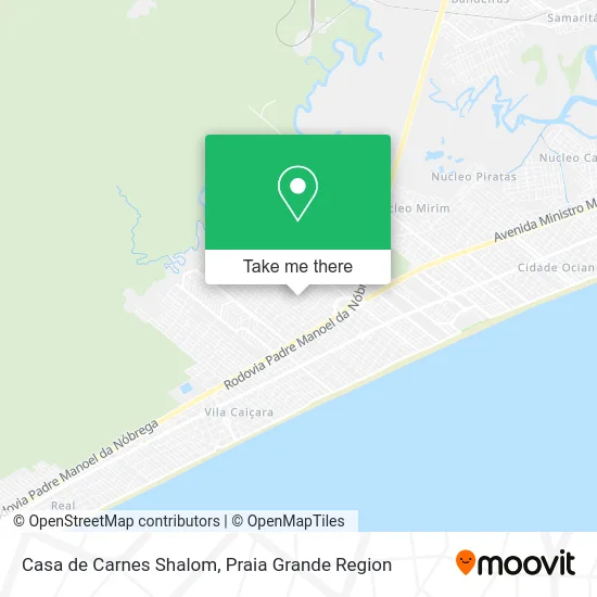 Casa de Carnes Shalom map