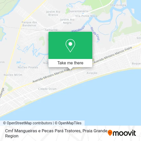 Cmf Mangueiras e Pecas Pará Tratores map