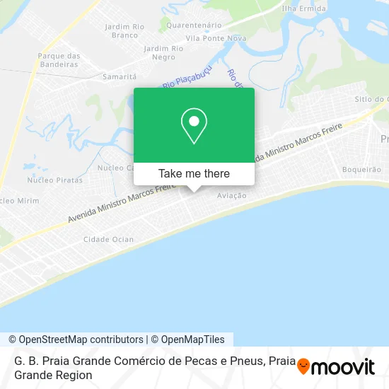 G. B. Praia Grande Comércio de Pecas e Pneus map