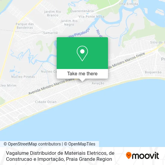 Vagalume Distribuidor de Materiais Eletricos, de Construcao e Importação map