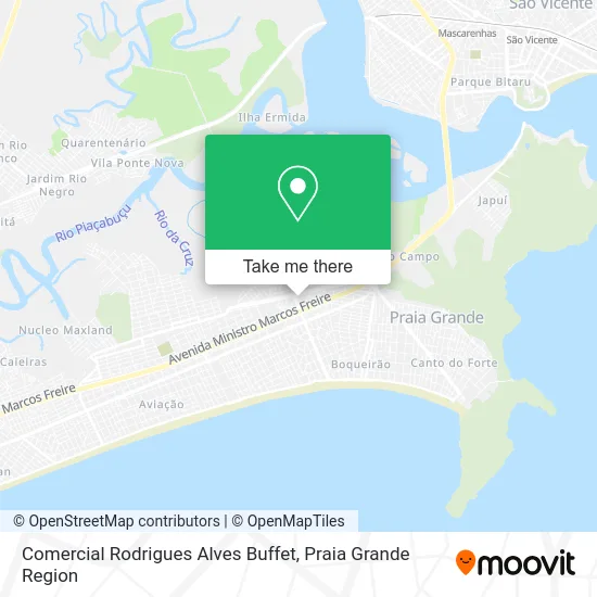 Comercial Rodrigues Alves Buffet map