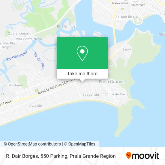 R. Dair Borges, 550 Parking map