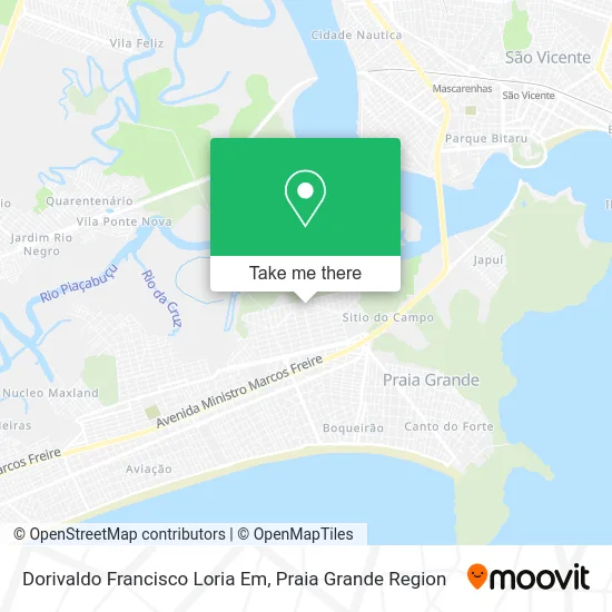 Dorivaldo Francisco Loria Em map