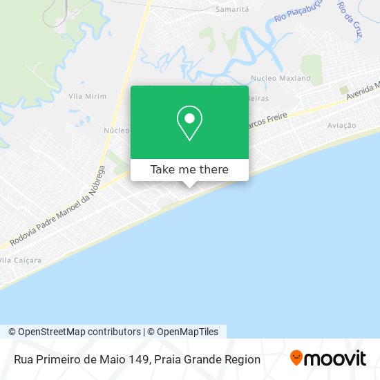 Rua Primeiro de Maio 149 map