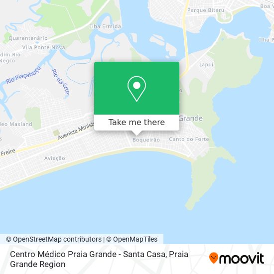 Centro Médico Praia Grande - Santa Casa map