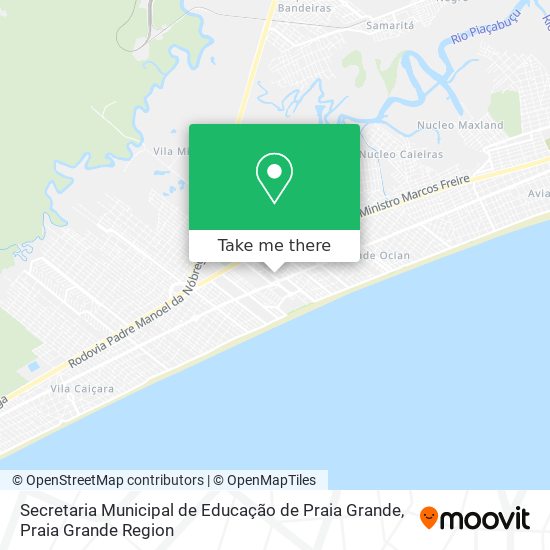Secretaria Municipal de Educação de Praia Grande map