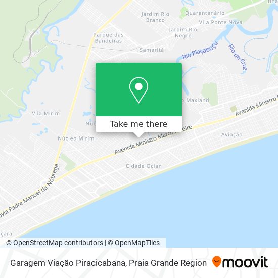 Mapa Garagem Viação Piracicabana