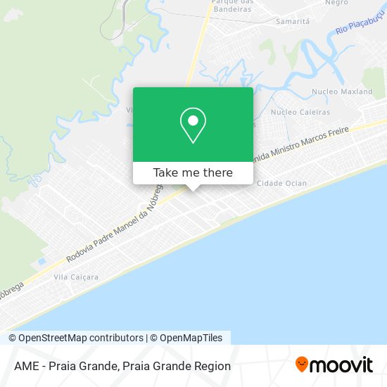 AME - Praia Grande map