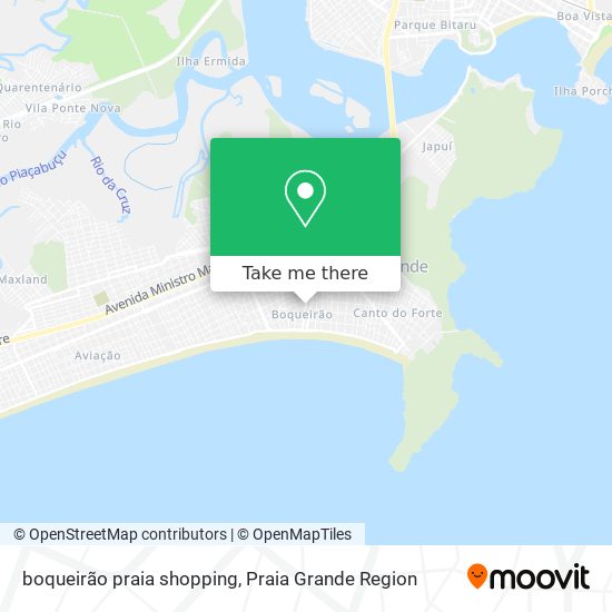 boqueirão praia shopping map