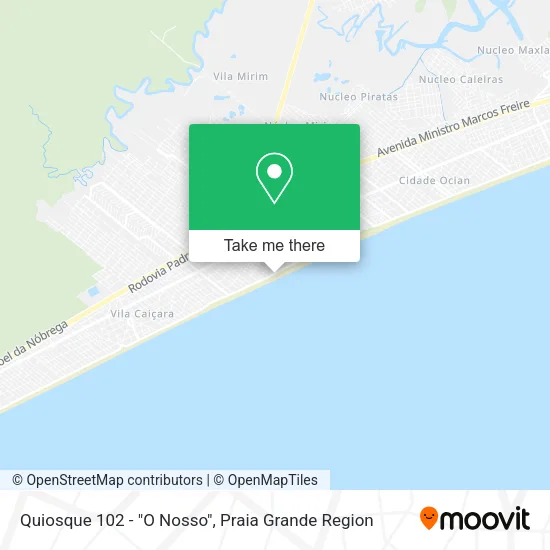 Quiosque 102 - "O Nosso" map
