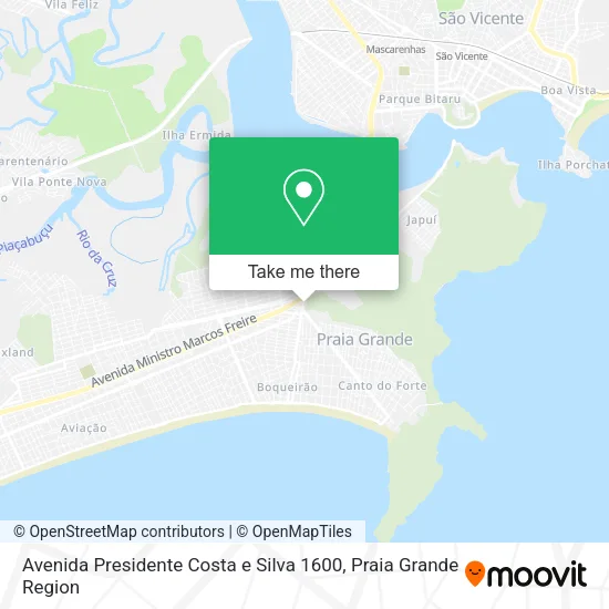 Avenida Presidente Costa e Silva 1600 map