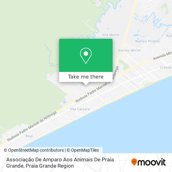 Associação De Amparo Aos Animais De Praia Grande map