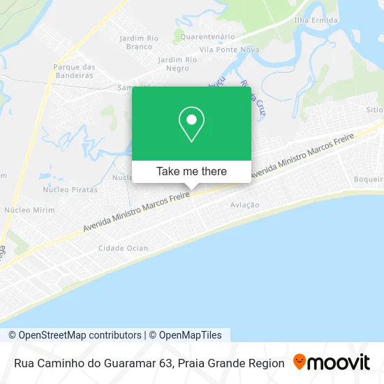 Rua Caminho do Guaramar 63 map