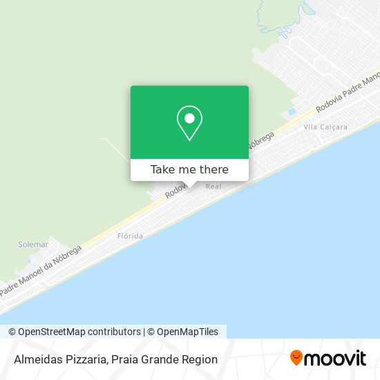 Mapa Almeidas Pizzaria