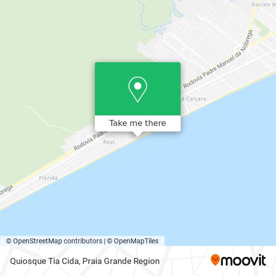 Quiosque Tia Cida map