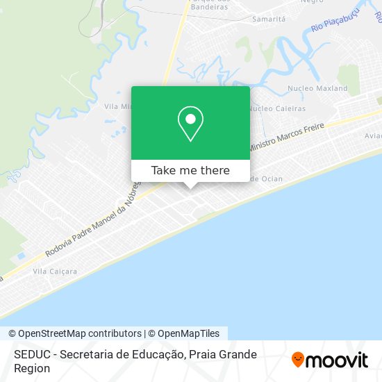 Mapa SEDUC - Secretaria de Educação