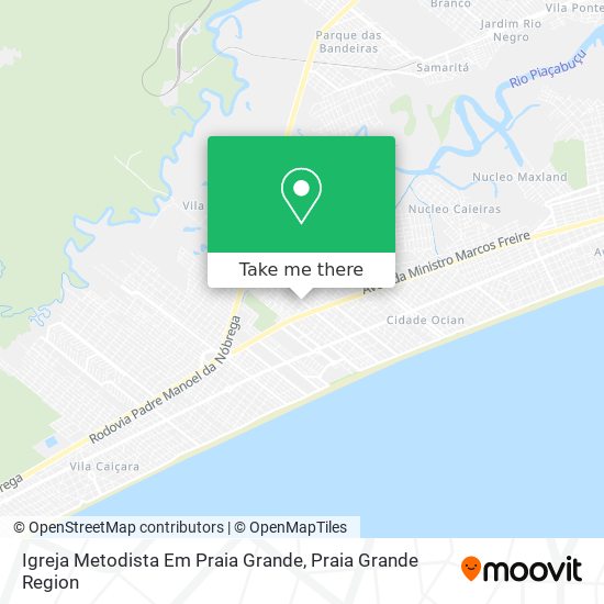 Igreja Metodista Em Praia Grande map